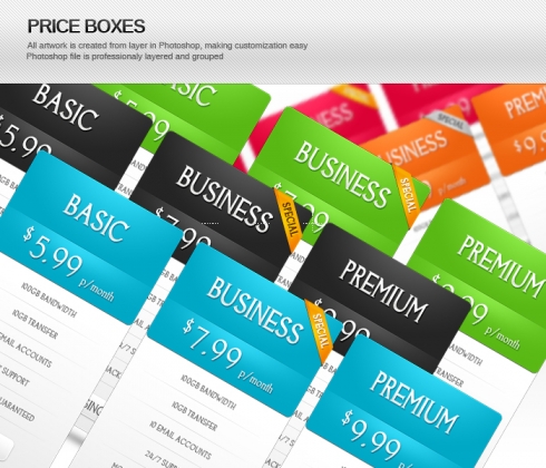 Template Image for Slim Price Boxes - 30107