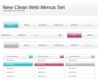 Image for Image for Clean Web Menus Set - 30300