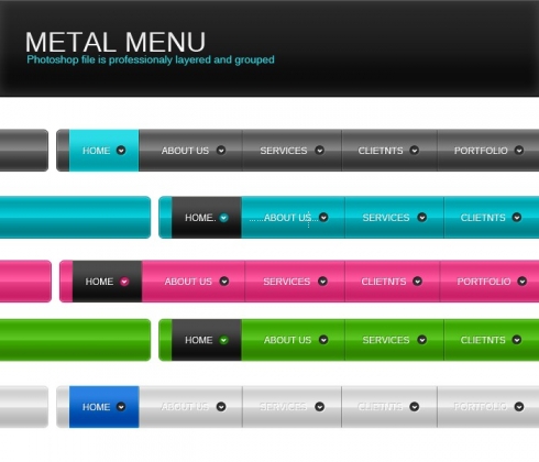 Template Image for Metal Navigation Menu - 30365