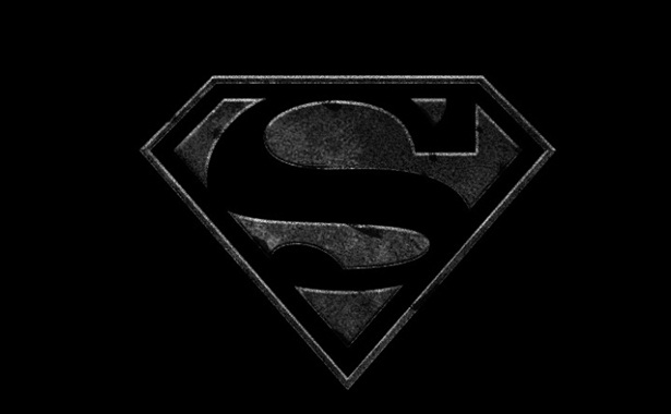 superman logo hd black